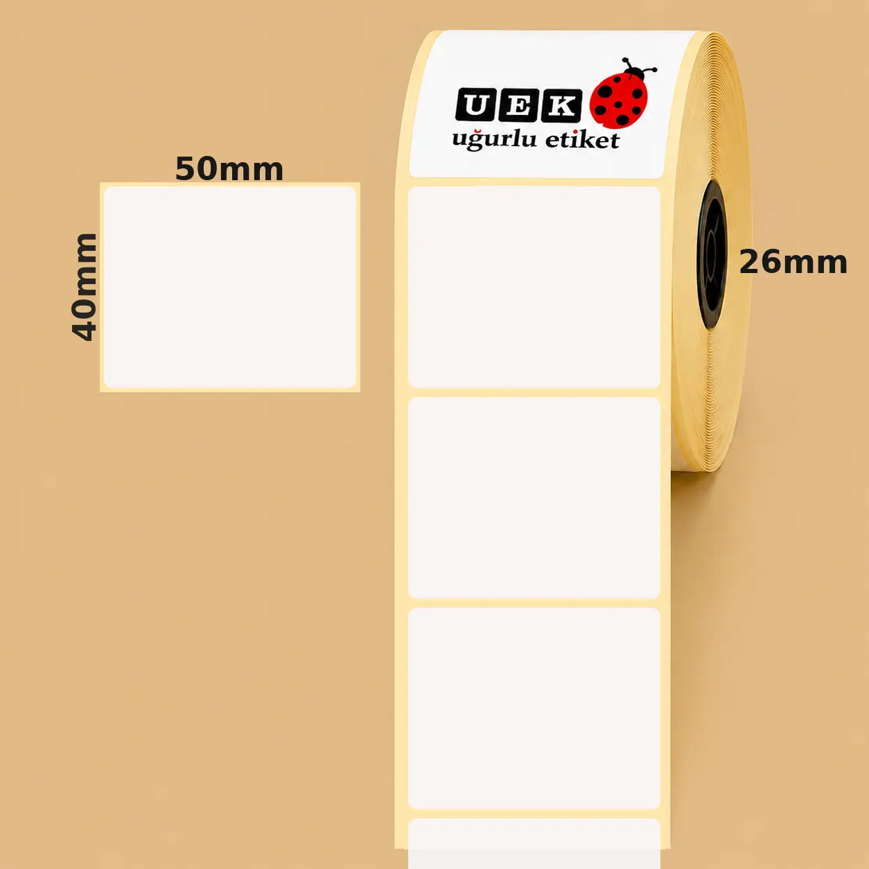 50x40 PP Opak Etiket