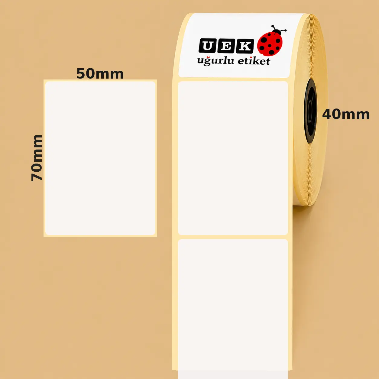 50x70 Lamine Termal Etiket