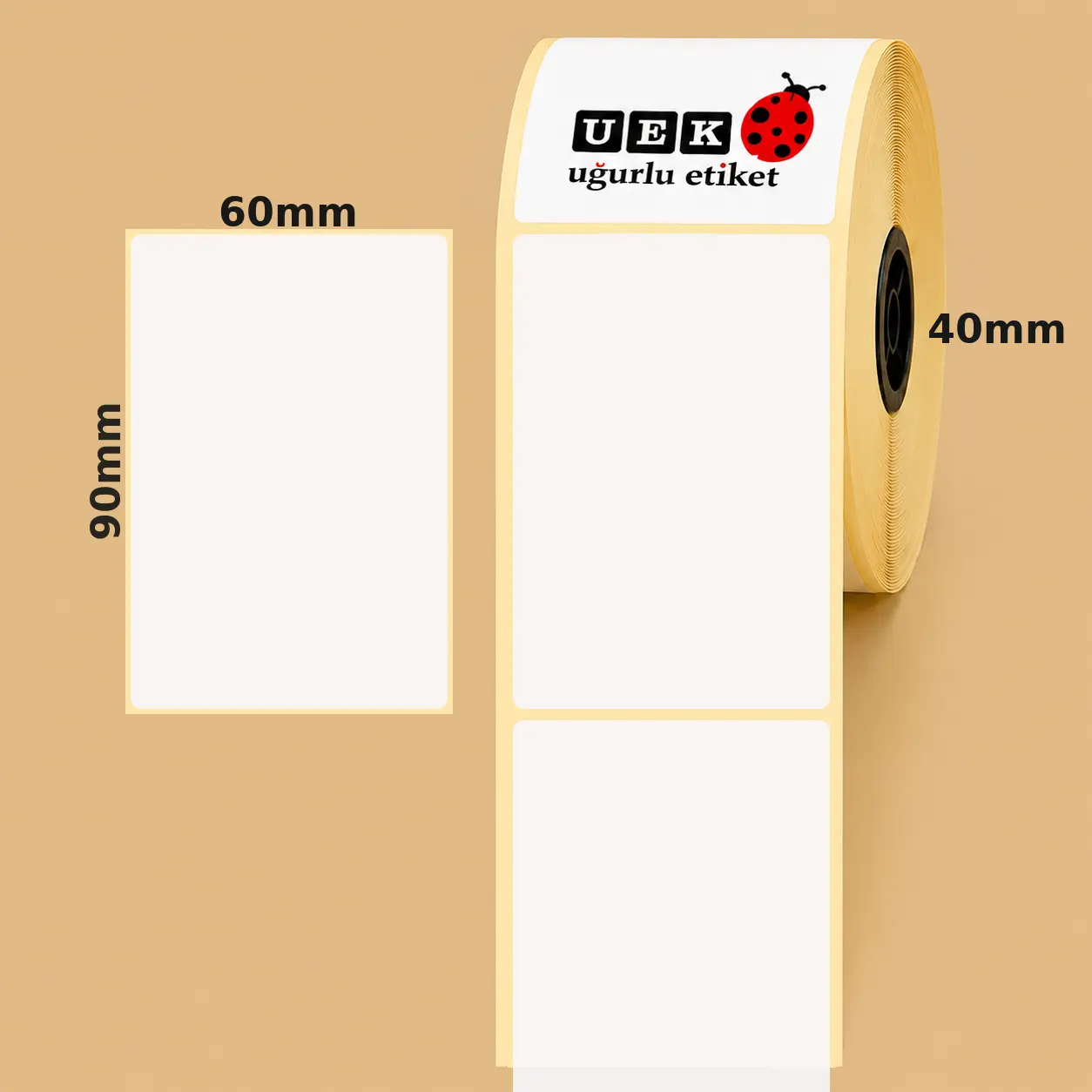 60x90 Lamine Termal Etiket