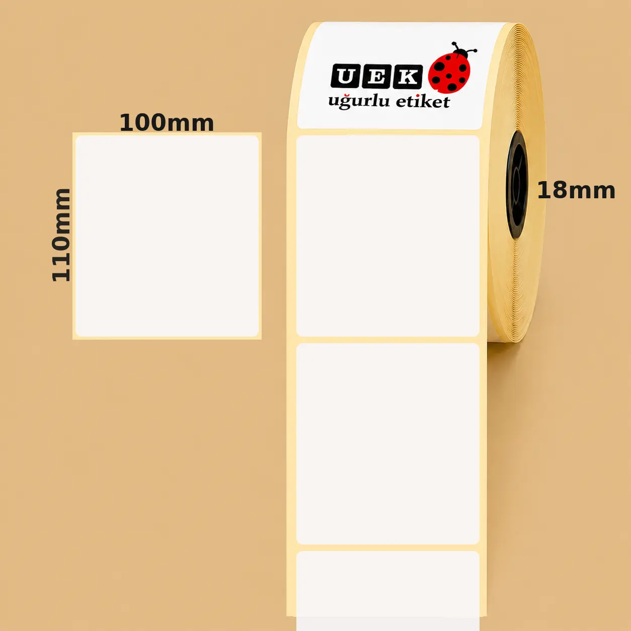 100x110 Kuşe Etiket