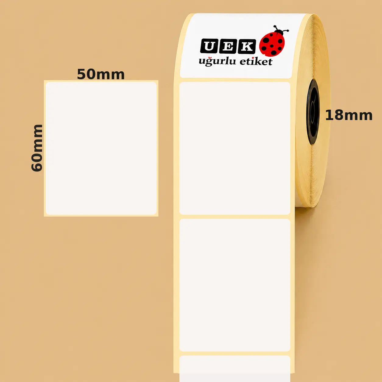 50x60 Kuşe Etiket