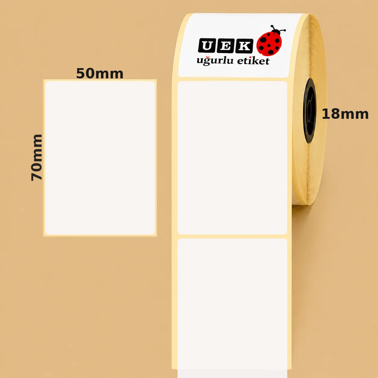 50x70 Kuşe Etiket