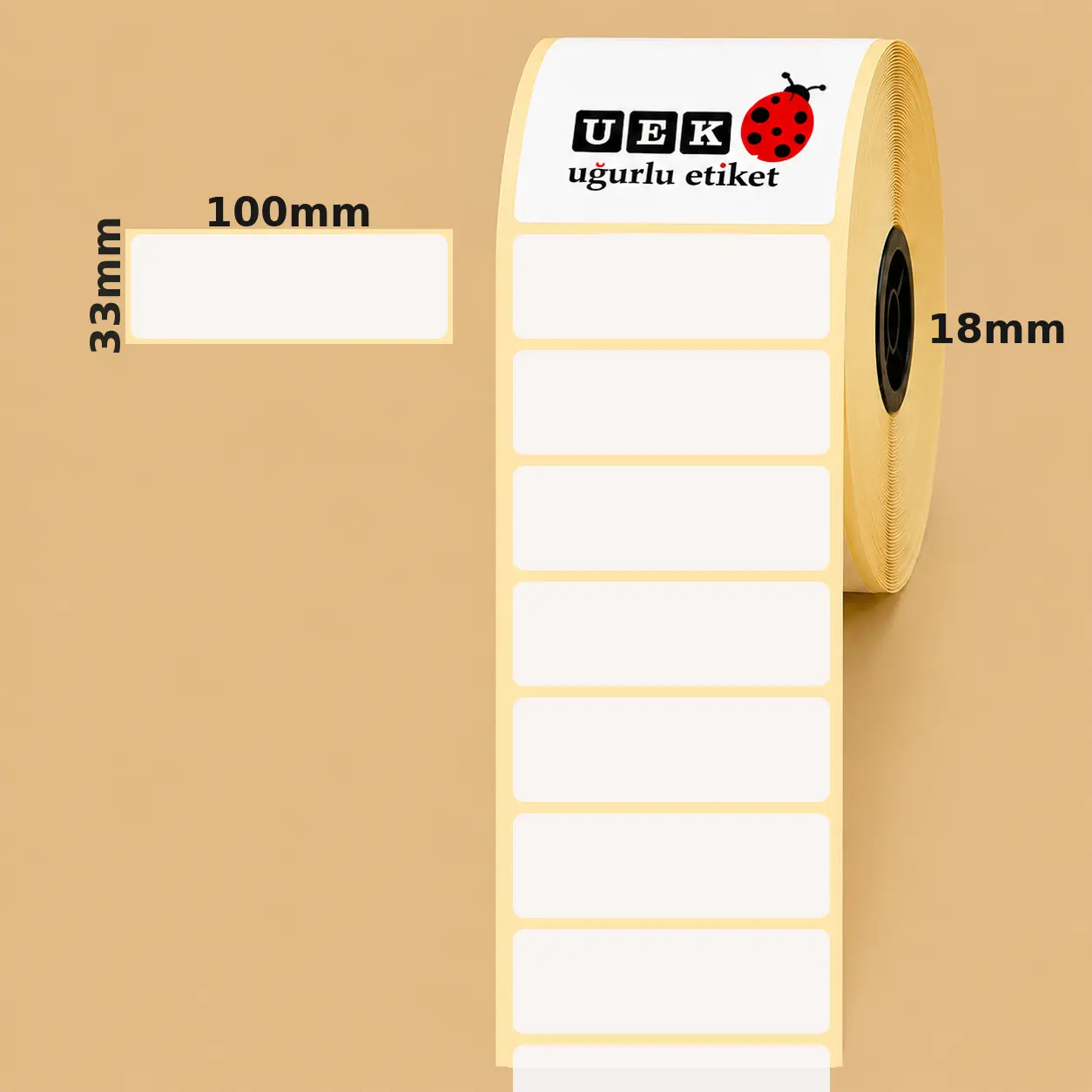 100x33 Vellum Etiket