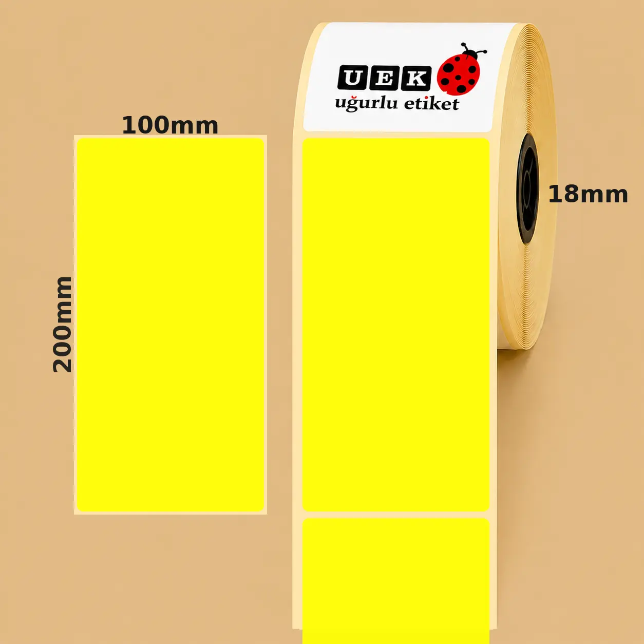100x200 Lamine Termal Etiket