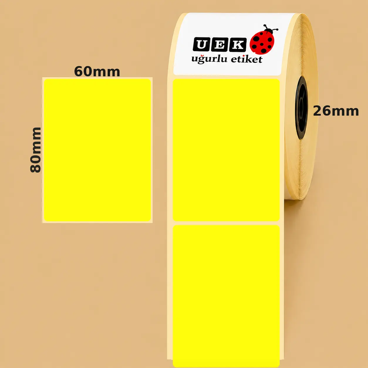 60x80 Lamine Termal Etiket
