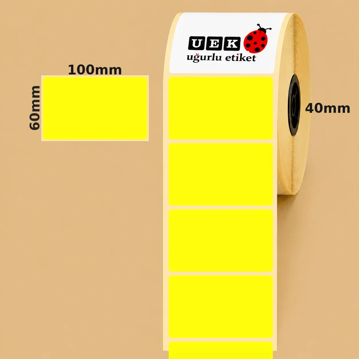 100x60 Kuşe Etiket