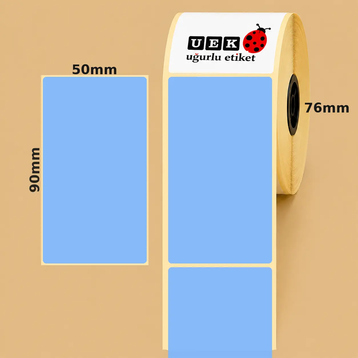 50x90 Lamine Termal Etiket