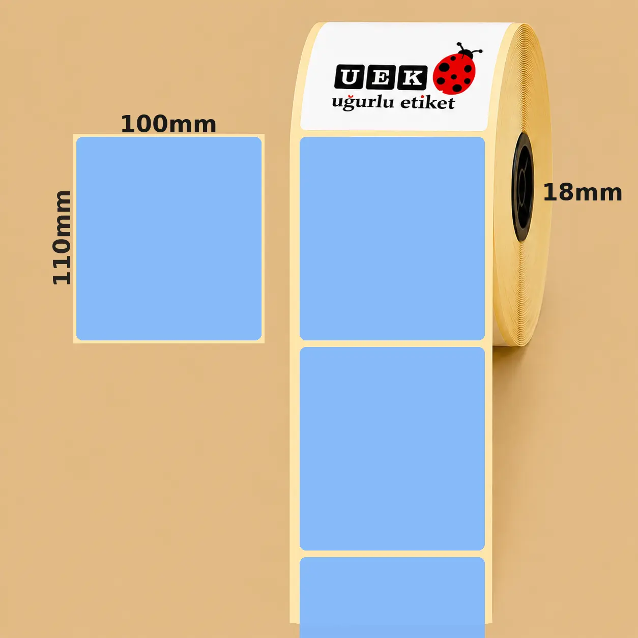 100x110 Kuşe Etiket
