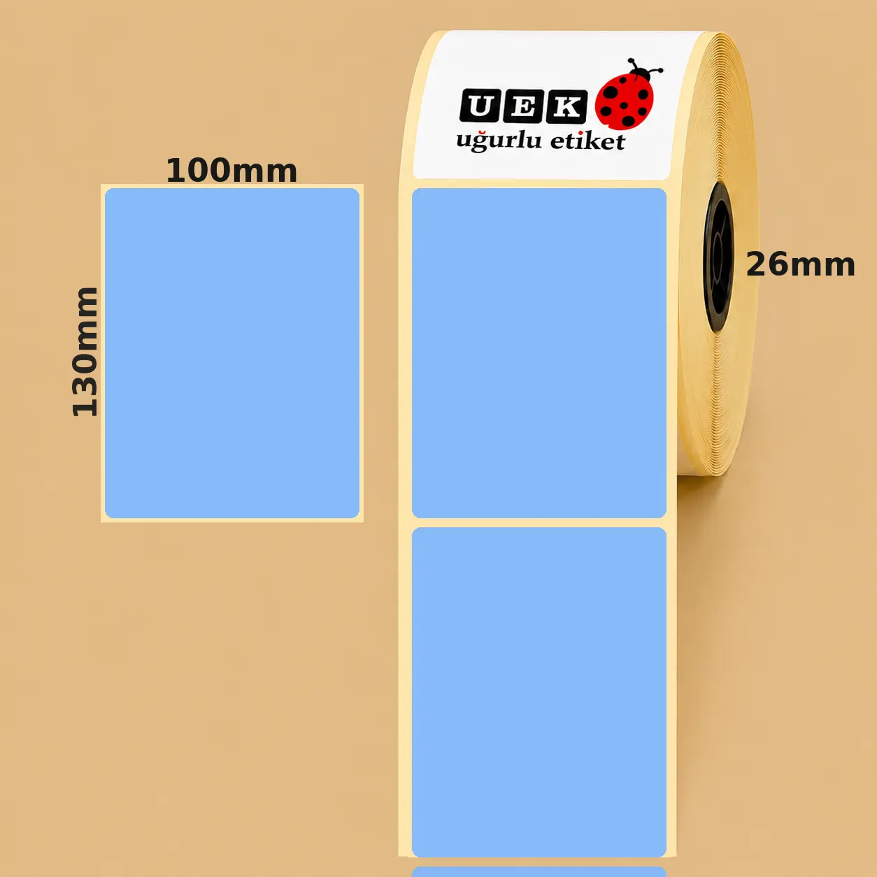 100x130 Kuşe Etiket