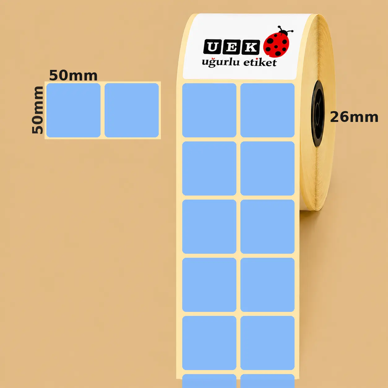 50x50 Vellum Etiket