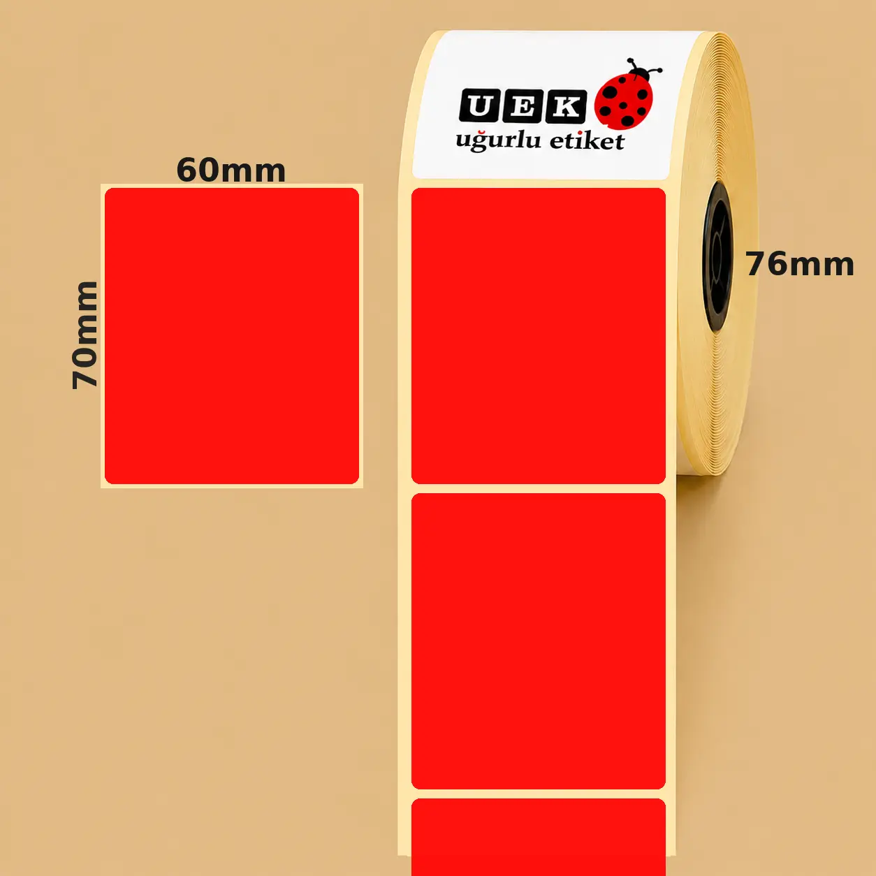 60x70 PP Opak Etiket
