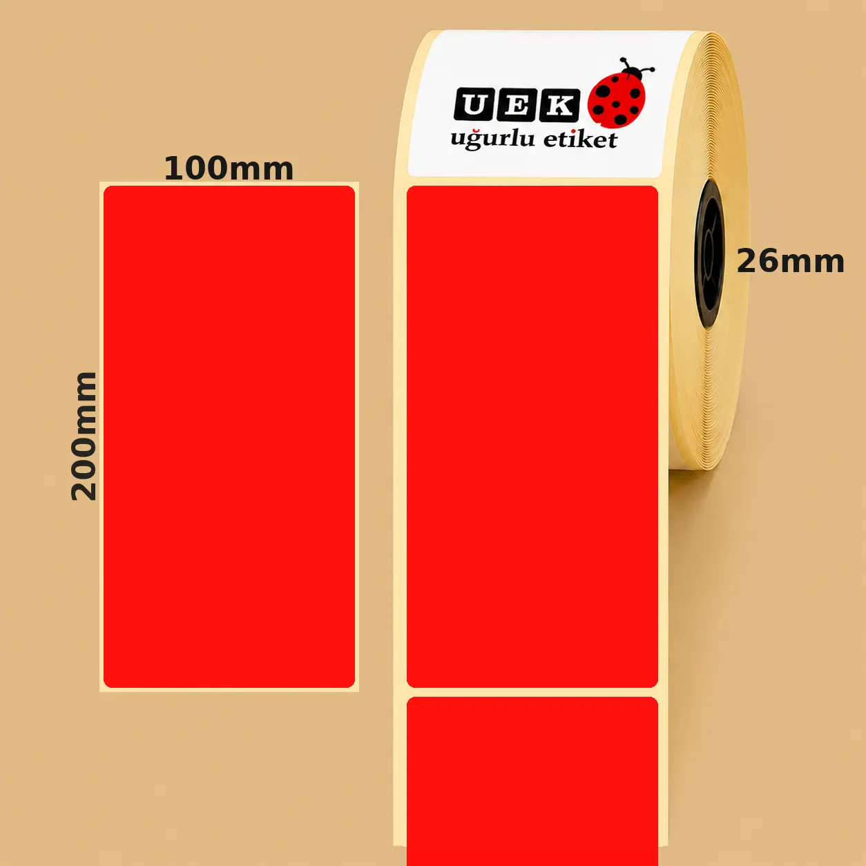 100x200 Kuşe Etiket