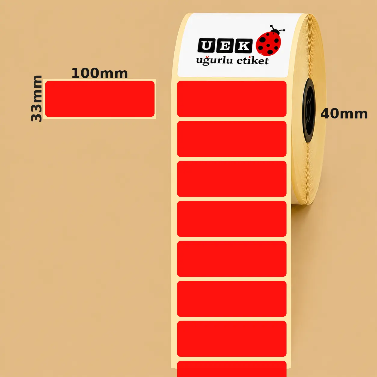 100x33 Vellum Etiket