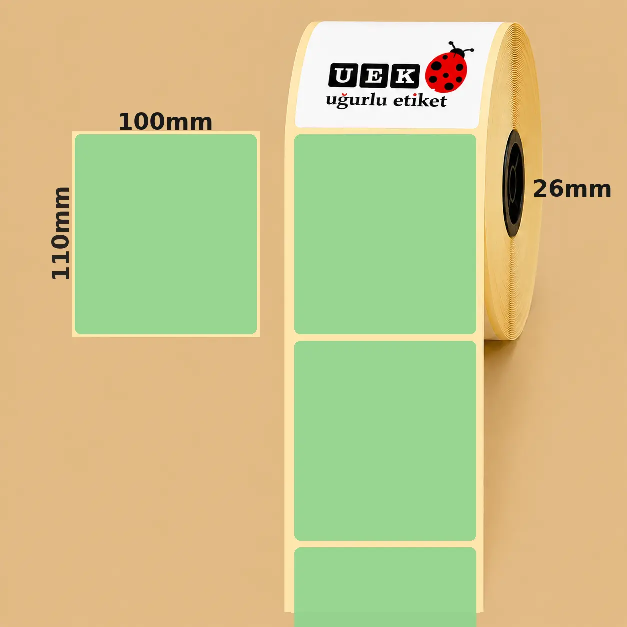 100x110 PP Opak Etiket