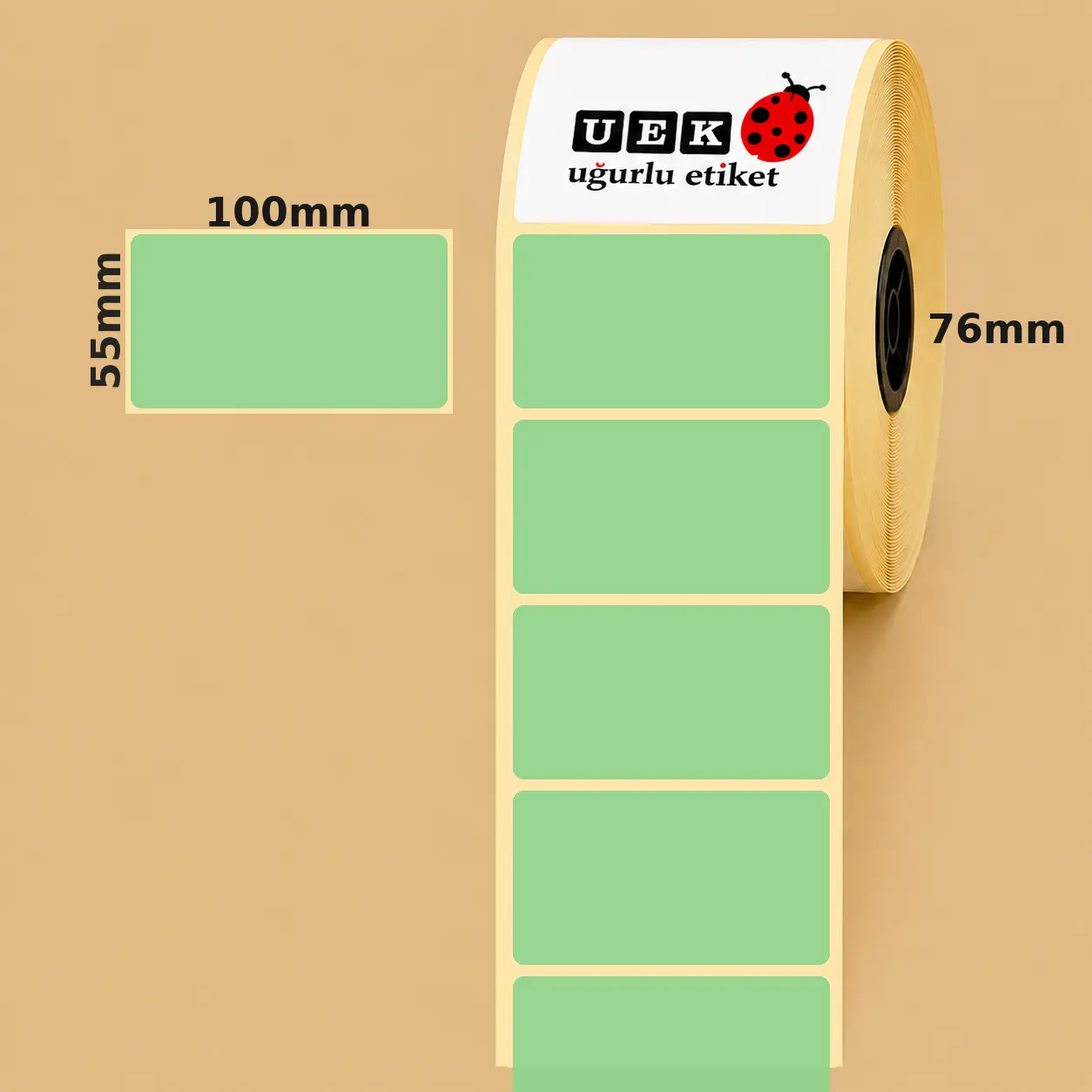 100x55 Lamine Termal Etiket