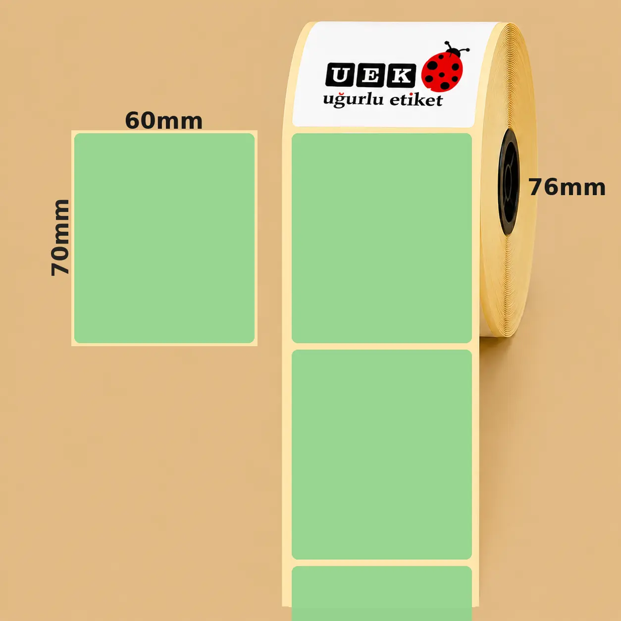 60x70 PP Opak Etiket