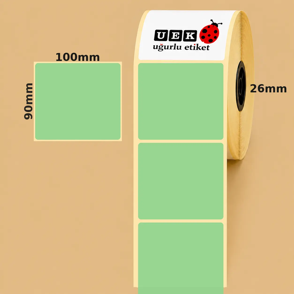 100x90 Kuşe Etiket