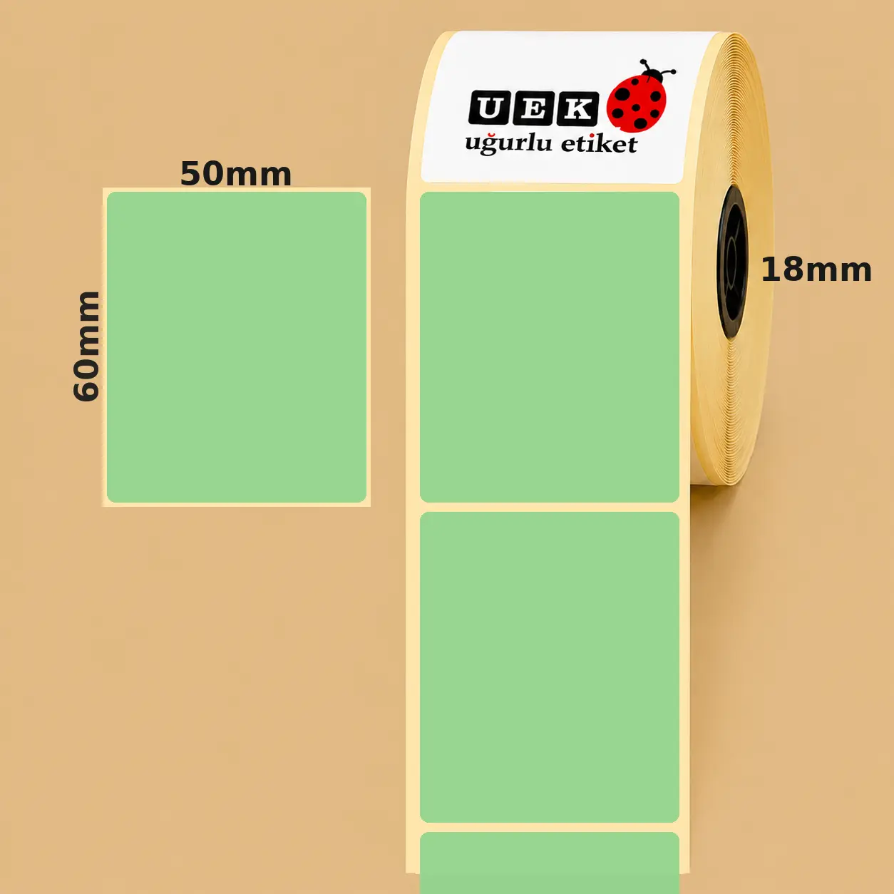 50x60 Kuşe Etiket
