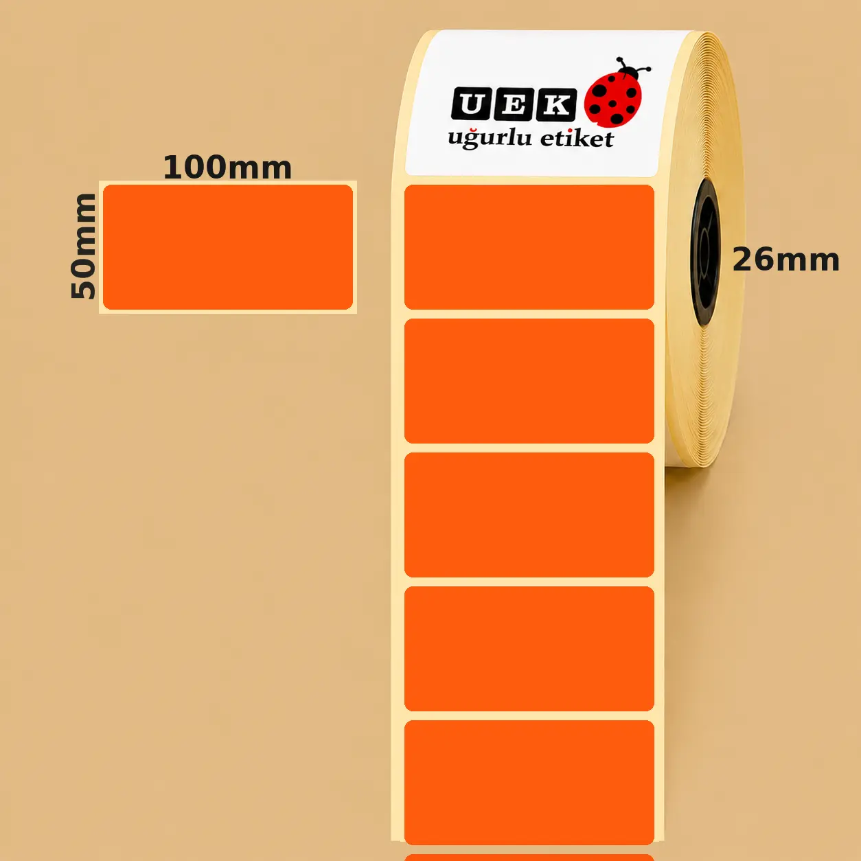 100x50 PP Opak Etiket