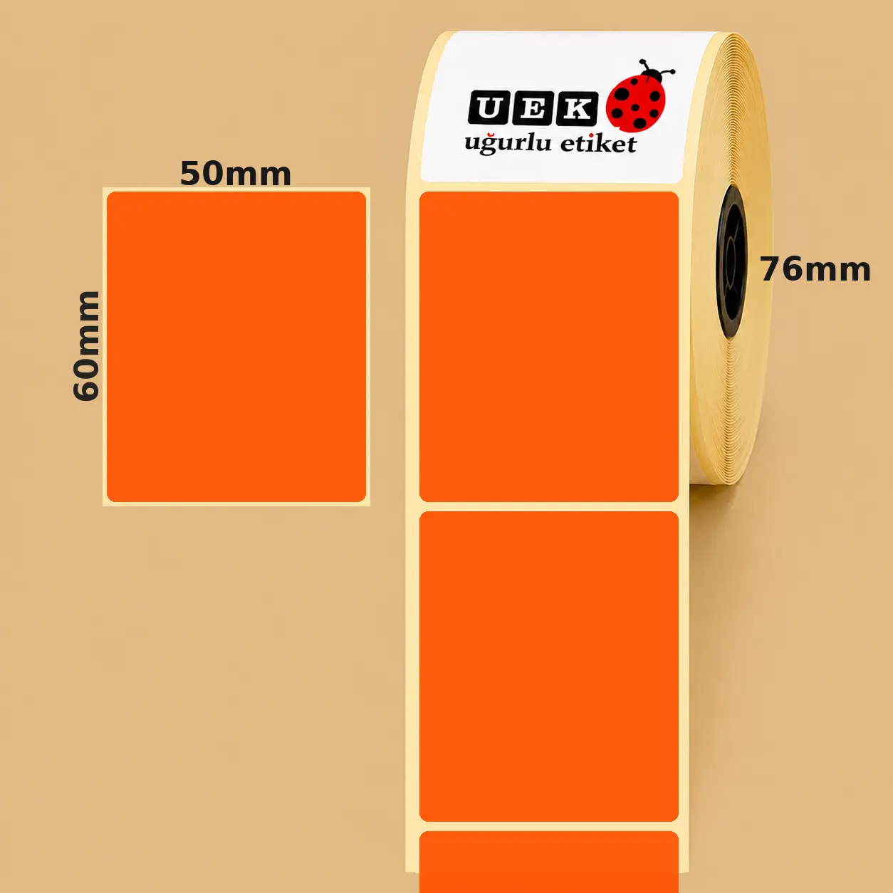50x60 Kuşe Etiket