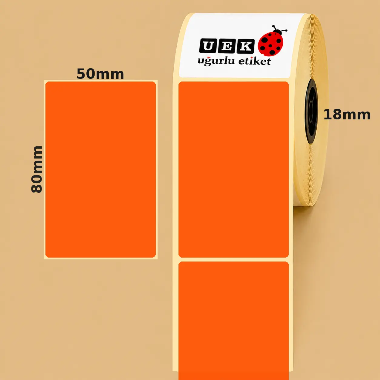 50x80 Kuşe Etiket