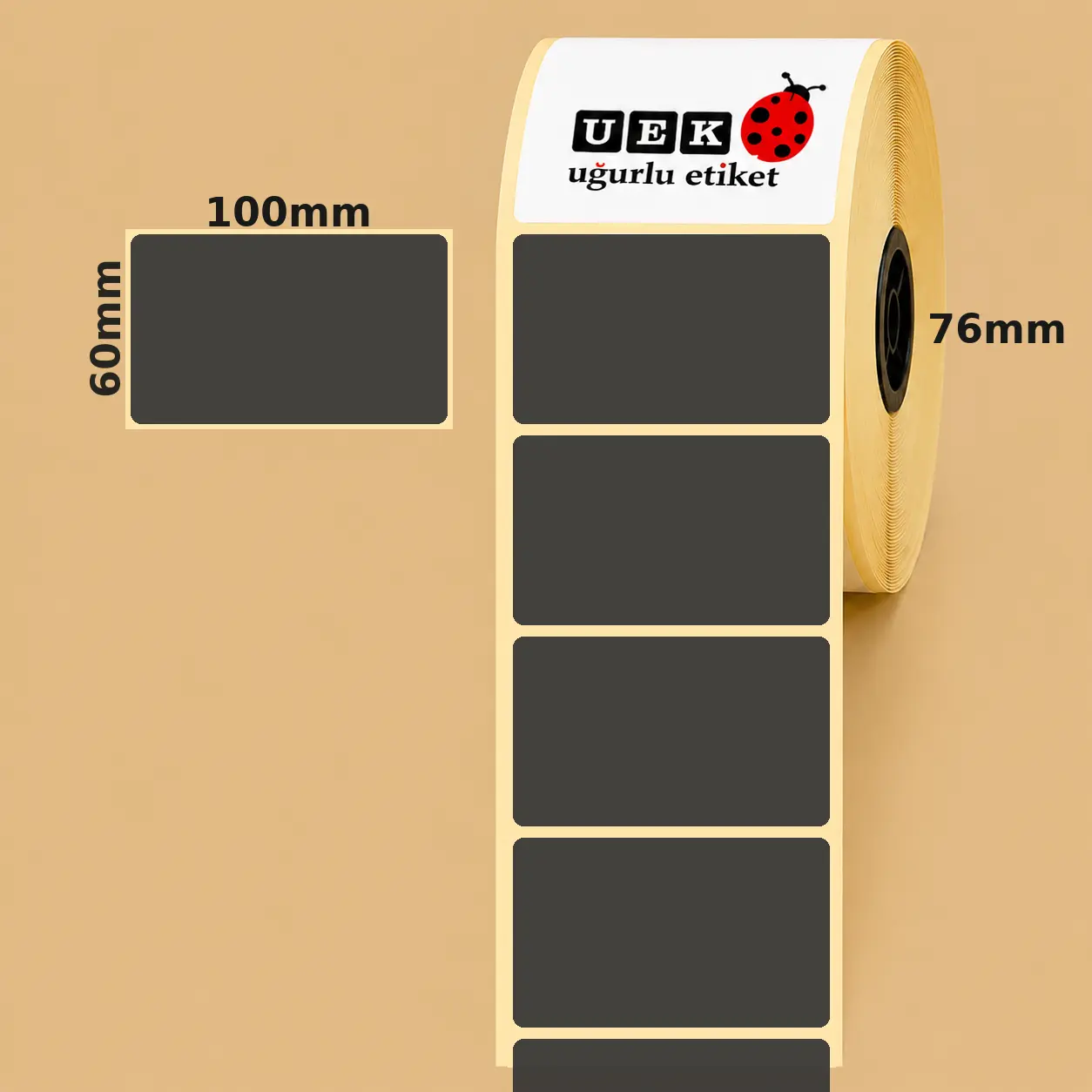 100x60 Lamine Termal Etiket