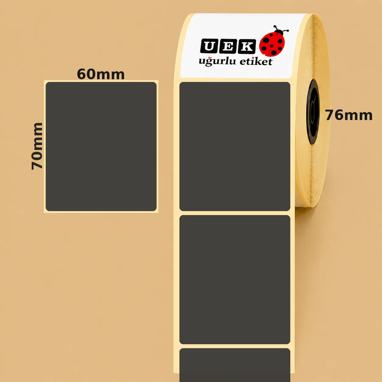60x70 Lamine Termal Etiket
