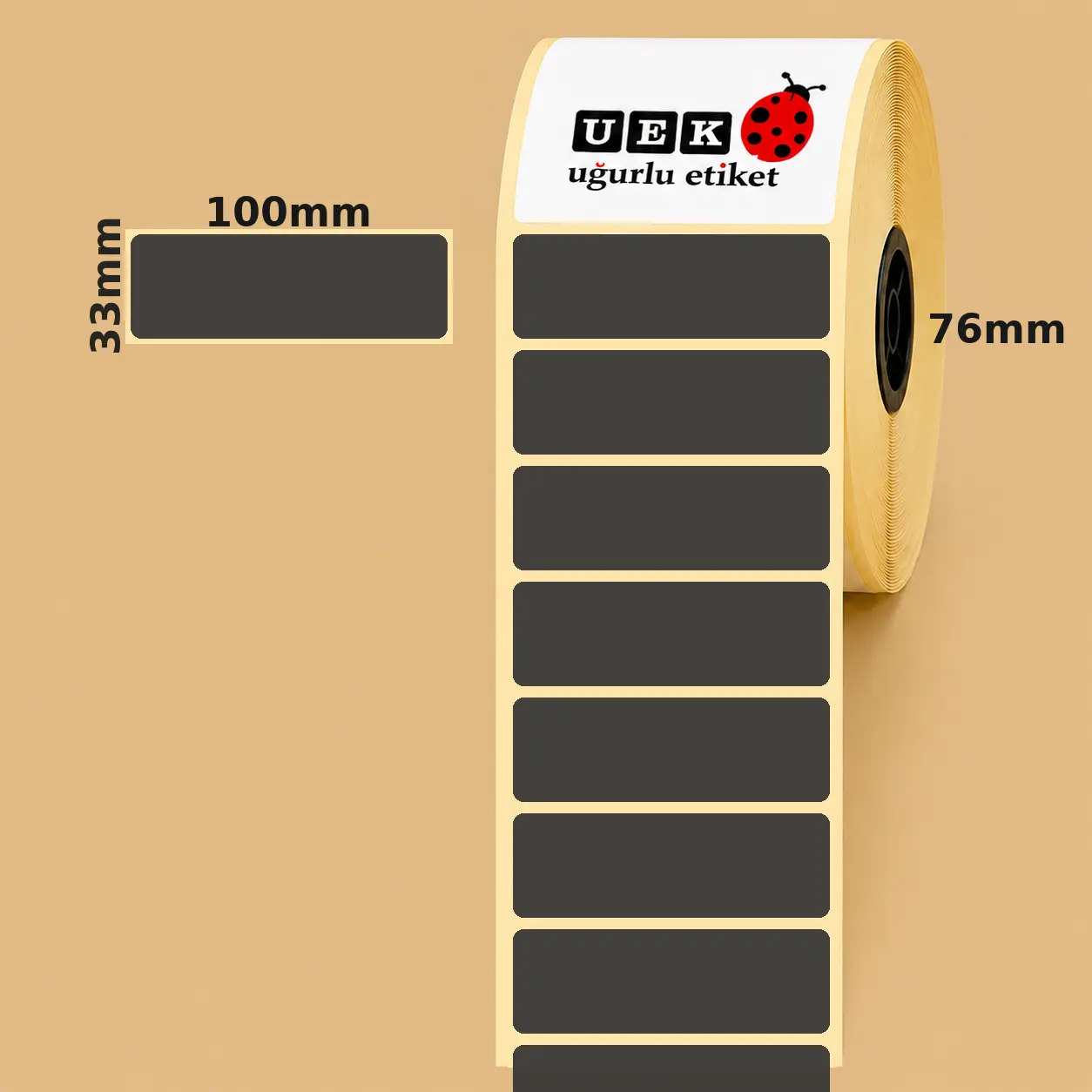 100x33 Kuşe Etiket