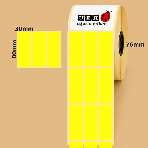 30x80 Kuşe Etiket