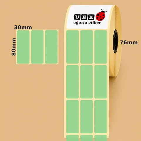 30x80 Kuşe Etiket